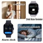 1.83-Inch Multifunctional Smartwatch Suitable For Men And Women - Wireless Call/Text Message Reminder, Multiple Sports Modes, Remote Camera And Music Playback, Long-Term Sitting Reminder, Metal Body With Silicone Strap, Perfect Holiday Gift - Image 5