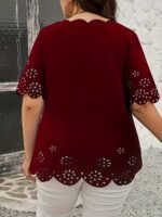 Burnt Floral Lace Top - Image 5