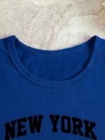 New York Letter Print T-Shirt, Short Sleeve Crew Neck Casual Top For Summer & Spring, Women'S Clothing - Image 8