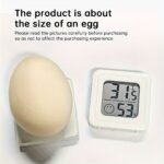 1Pc Digital Thermometer Hygrometer For Home, Car, And Laboratory Use - Battery-Powered, 0.01?C/0.Rh Accuracy, Compact Design With Lcd Display, Ideal For Indoor Temperature And Humidity Measurement, Indoor Thermometer | Modern Thermometer | Durable Plastic Body, Thermometer For Home, Digital Clock For Wall, Digital Wall Clock, Clock Digital, Weather Station, Humidity Meter, Temperature And Humidity Sensor, Temperature Meter, Outdoor Thermometer, Indoor And Outdoor Thermometer, Window - Image 10