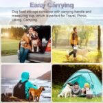 1.5Kg/2Kg Pet Food Storage Container With Measuring Cup, Plastic Square Moisture-Proof Sealed Jar, Uncharged Dog & Cat Supplies Accessories - Image 11