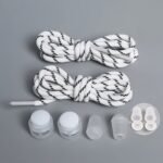 Trendy All-Match Shoe Laces With Buckle Fixing Artifact, Colorful Elastic Laces That Don'T Need To Be Tied, Lazy People'S Laces That Don'T Need To Be Tied, 8Pcs Set, Elastic, Shoe Laces - Image 24