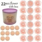 22Pcs Solid Silicone Nipple Cover, Invisible Strapless Counter Convex Breast Pasties, Women'S Lingerie & Underwear Accessories, 2024 Warm Selling, Reusable, Self-Adhesive - Image 3