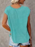 Letter & Dandelion Print V-Neck Tank Top, Casual Sleeveless Tank Top For Summer, Women'S Clothing - Image 9