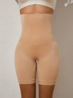 High-Waisted Shaping Panties For Women - Elegant Polyamide Knit Fabric Control Briefs With 90% Polyamide 10% Elastane, Solid Color, High Support With Leg Shaping And Tummy Control, 1 Pc Pack - Image 12