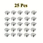 4/6/8/10/15/20/25/30Pcs Pack Plastic Bathroom Kitchen Sink Overflow Cover Ring Insert Replacement - Chrome Round Drain Cap With Plastic Strips, Durable Bathroom & Kitchen Sink Accessories, Sink Drain Cover, Overflow Prevention, Modern Drain Cover, Durable Plastic - Image 17