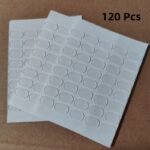 120Pcs Clear Gel Display Adhesive Points, Removable Double-Sided Sticky Pads For Wall Hanging & Figure Display - Office Essentials - Image 3