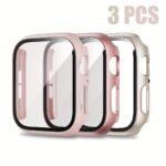 3Pcs Sports & Casual Protective Case Set For Apple Watch, Full-Body Shockproof Scratch-Resistant Hard Pc Cover With 9H Tempered Glass Screen Protector, Compatible With Apple Watch 38/42/40/44/41/45/46Mm, Ultra/Series 11/10/9/8/7/6/5/Se/4