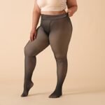 Plus-Size Women'S Thickened Fleece-Lined Tights For Autumn And Winter, Warm Leggings With High Elasticity. - Image 3