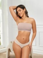 Sexy Strapless Bandeau Bra, Nylon 95% Elastane 5% Knit Fabric, Invisible Comfort, Solid Color, No Padding, Wireless, 170Gsm - Adult Size - Image 10