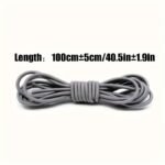 1Pair Tieless Elastic Shoe Laces, No Tie Shoelaces For Sneakers Casual Shoes Skate Shoes - Image 2