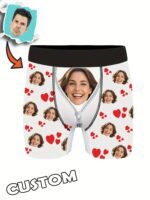Custom Face Boxers With Picture, Personalized Face Photo Boxers, Funny Underwear With Face, Valentine'S Day/ Anniversary/ Wedding/ Birthday Gifts, Sexy Gift Funny Gag Gifts For Dad/Husband/Boyfriend - Image 4