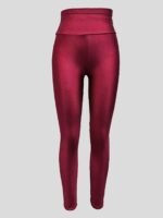 Women'S Black High-Waisted, Stretchy, Skinny Fit Pants - Casual, Long-Length, Polyester, Elastic Waistband For & Fitness, Casual Wear|Stretchy Fabric|Elastic Waistband - Image 10