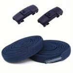 Easy-Clip No-Tie Elastic Shoelaces For Men & Women - 1 Pair, Durable Polyester & Spandex, Hassle-Free Sneaker Laces - Image 19