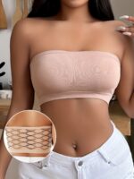 Hollow Mesh Tube Bra, Sexy & Breathable Wireless Bandeau Bra, Women'S Lingerie & Underwear - Image 4