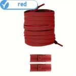 1 Pair Easy-Install Elastic No-Tie Shoelaces With Secure Press Buckle - Lightweight, Durable Polyester In Orange For Sneakers, Hiking & Casual Shoes - Handwashable/Dry Cleanable, Leisure Style - Image 19