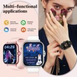Multifunctional Sports Smart Watch, 1.83-Inch Full Touch Screen Wireless Calling And Messages, Fitness Tracking Smart Watch With Multiple Sports Modes, Compatible With For Iphone And Android Phones, Smart Watch Suitable For Women And Men Friends, Birthday Gift - Image 4