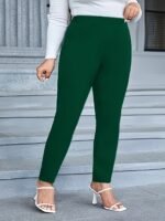 Fashionable And Elegant Plus-Size Women'S Long Stretchy Pants.