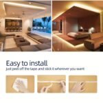 4.88Meter-15.24Meter Extra Long Led Light Strip - Usb-Powered Smart Lighting With Dimmable Brightness & Built-In Switch, Warm White/Cool White, Easy Installation With Adhesive/Screw Mounting, Energy-Efficient Led Lights For Home, Bedroom, Kitchen, Cabinet, Shelf - Compatible With Usb-Pd Chargers (5V/12V/24V/36V) - Ideal For Large Spaces - Image 10