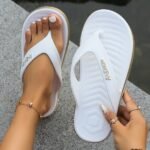 Fashion Contrast Color Flip Flops, Unisex Soft Sole Summer Beach Slide Shoes, Indoor & Outdoor Slides - Image 3