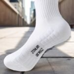 5 Pairs Men'S Mid-Calf Basketball Socks - Breathable Thick Towel Bottom, All-Season Moisture-Wicking Athletic Socks For Sports & Fitness, Usa Sizes 6-9, White, Sports Socks, Sports Footwear, Sleek Sock Design, Durable Sock Material, Workout Essentials, Sporty Look, Moisturewicking Fabric, Active Lifestyle - Image 11