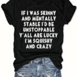 Plus Size Letter Print T-Shirt, Casual Crew Neck Short Sleeve Top For Spring & Summer, Women'S Plus Size Clothing