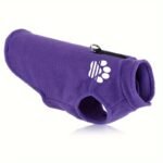 Cozy Plush Dog Sweater Coat For Small & X-Small Breeds - Adjustable Winter Spring Fall Apparel With Paw Print Design, Machine Washable, 4 Colors (Green/Blue/Purple/Pink), Small Dog Sweater, Pet Clothing, Pullover Style, Soft Fabric, Pet Fashion, Fashionconscious Pets - Image 7