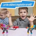 Diy Transforming Suction Cup Robot Toy For Youngsters 6-8 - Creative & Educational Sensory Play, Telescopic Pop Tube Design In Purple/Red/Blue/Yellow - Image 6