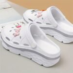 Women'S Lightweight Pink With Floral & Bow Charms - Sweet Style, Breathable Eva Material, Comfortable All-Season Footwear - Image 10