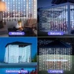 300/200 Led Solar Curtain Lights - 8 Lighting Modes, Fairy Tale Copper Wire Decor For Christmas, Weddings, Home & Garden, Outdoor 298.7Cm X 298.7Cm - Image 16