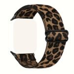 Stretchy Nylon Watch Band Compatible Withiwatch 38Mm 40Mm 41Mm 42Mm 44Mm 45Mm, Adjustable Leopard Strap For Iwatch Series 7 6 5 4 3 2 1 Se