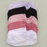 10Pcs Women'S Breathable Ankle Socks - Mixed Colors, Elegant Casual Style, Polyester And Elastane Blend, Sweat-Absorbent, Comfort Fit For Summer & Autumn, Cute Socks - Image 3