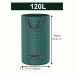 1Pc Heavy Duty Garden Waste Bag, 500L/300L/120L, Reusable Yard Leaf & Grass Collection Bags, Uv & Water Resistant Pp Material, With Handles, Outdoor Lawn Leaf Bags - Image 10