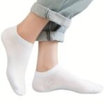 1/5/10/15/30 Pair Essentials Ankle Socks - Soft, Lightweight Low-Cut No-Show Socks, Black/White/, Everyday & Formal Wear, Bulk Pack (1,5,10,15,30 Pairs) - Easy-Care Ankle Socks, Casual Wear, Minimalist Design, Comfortable Fit, Active Lifestyle - Image 12