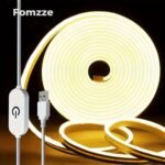 Fomzze Smart Touch Control Led Neon Lights Strip - Usb-Powered Dimmable Rgb-Free Color-Changing (White) Flexible Led Light With App-Like Touch Dimmer For Tv Backlight, Bedroom, Cabinets, Diy Decor - Plug & Play Usb Cable - Image 11