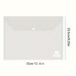 5/20/40/60/70/80/90Pcs Classic Transparent Colorful Folding File Bags, A4, Pp Plastic, For Students, School Supplies - Image 2