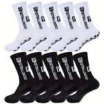10/5/1Pairs Football Socks Men Rubber Non-Slip Towel Bottom Sport Socks
