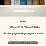 Usb Rechargeable Led Motion Sensor Night Light, Wireless Auto On/Off, Usb Charging, Warm White Light, Ultra-Thin Mount, For Cabinets/Stairs/Halls/Bedrooms - Image 13