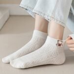 5 Pairs Cartoon Pattern Socks, Cute Japanese Style Short Socks, Women'S Stockings & Hosiery - Image 7