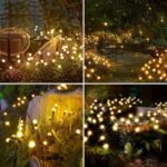 6/8/10-Light Solar Lawn Lamp For Yard, Illuminated Diode Wind Drive Firefly Ground Stake Light, Garden Ramadan Decoration Festival Lamp, Energy-Efficient Switch Control, Detachable Spotlight, Plastic Material, Solar-Powered, Outdoor Lighting - Image 15