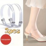 2Pcs Elegant Rhinestone No-Tie Shoelaces For High Heels - Multi-Color, Anti-Slip Elastic Straps - Image 9