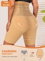 Plus Size Underwear Plus Thick High Waist Tummy Control Butt Lifting Seamless Panties Women'S Boxer Briefs Square Cut Panties - Image 8