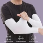 A Pair Of High-Elastic Compression Arm Sleeves, Comfortable And Breathable For Both Men And Women. Suitable For Summer Leisure Sports, These Sleeves Are Ideal For Outdoor Travel, Casual Driving, Cycling, And Everyday Use. - Image 13