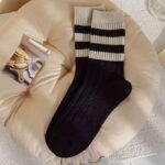 5 Pairs Thick Autumn And Winter Striped Long Women'S Socks - Image 7