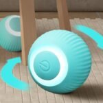 1-Pack Miaoquanji Smart Automatic Rolling Ball Toy For Cats - Usb Rechargeable Interactive Cat Toy With Motion-Activated Glow-In-The-Dark Feature, Durable Silicone, Safe For All Breeds & Sizes, Indoor Play & Mental Stimulation, Automatic Cat Ball | Glowindark Feature | Durable Silicone Ball, Cat Ball Toy