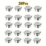 4/6/8/10/15/20/25/30Pcs Pack Plastic Bathroom Kitchen Sink Overflow Cover Ring Insert Replacement - Chrome Round Drain Cap With Plastic Strips, Durable Bathroom & Kitchen Sink Accessories, Sink Drain Cover, Overflow Prevention, Modern Drain Cover, Durable Plastic - Image 13