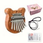 Mini Kalimba Thumb Piano 8-Key Wooden With Hanging Rope, Exquisite Finger Piano Instrument, Ideal Gift For Friends, Valentine'S Day, Adult Beginners - Image 10