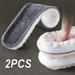 2Pcs Of Thickened Faux Cashmere 4D Cloud Insoles, Warm And Comfortable, Temperature-Regulating, Breathable, Moisture-Absorbing For Snow Boots And Shoes.