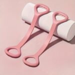 1Pc Proflex 8-Shaped Silicone Yoga Resistance Band - Universal Elastic Fitness Stretching Rope For Back, Waist, Arm Exercise - Ideal For Home, Gym, Outdoor Workouts - Image 2