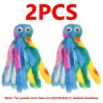 1Pc/2Pcs/3Pcs Cat Toy, Cartoon Octopus Design Pet Toy, Chew Durable Cat Toy, Cat And Dog Interactive Supply - Image 9